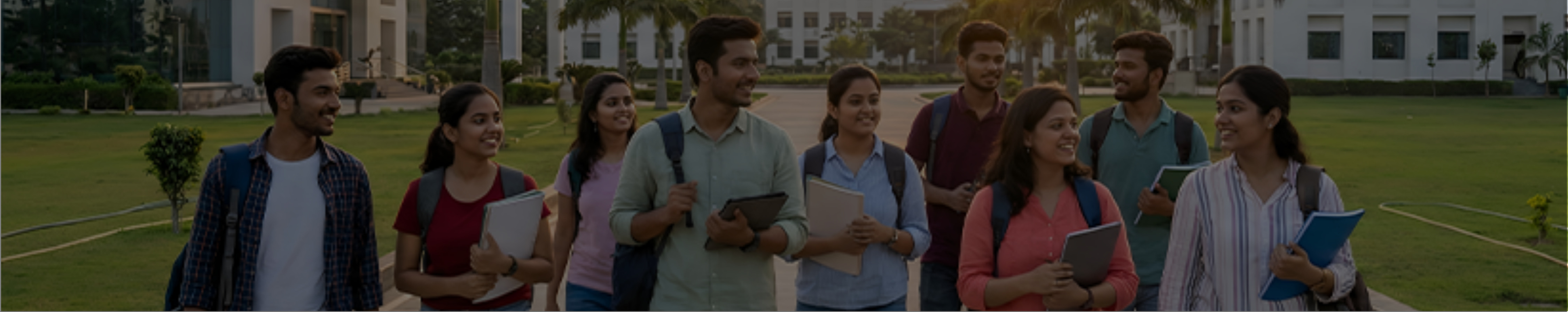 Students on campus